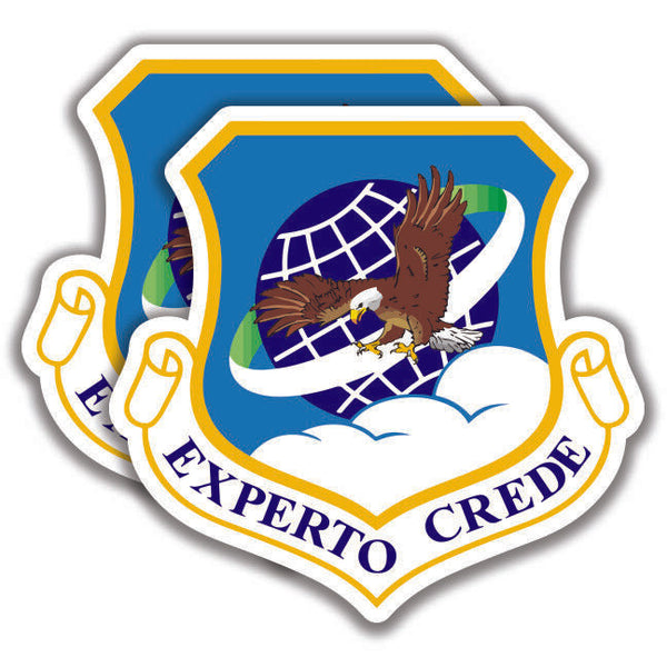 U.S. 89th AIRLIFT WING DECAL 2 Stickers Air Force Experto Crede Bogo