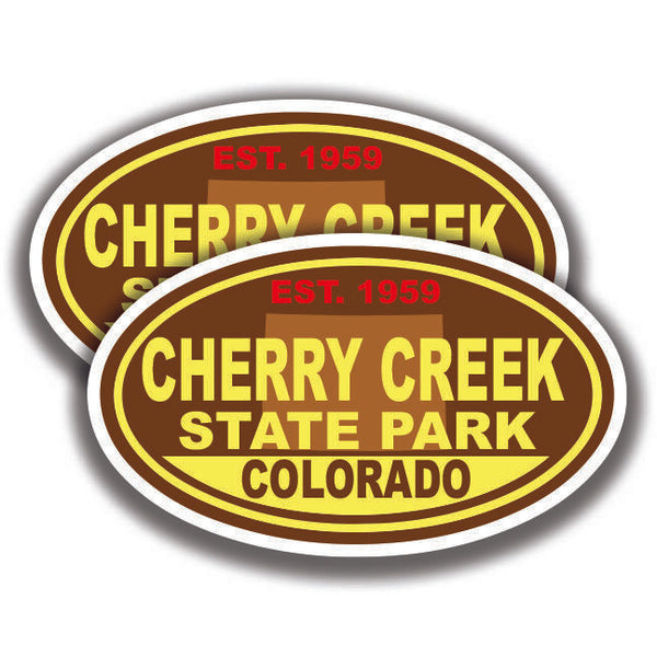 CHERRY CREEK STATE PARK DECALs 2 Stickers Colorado Bogo Car Window