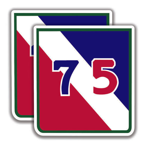 U.S. 75th INFANTRY DIVISION DECAL 2 Stickers Bogo