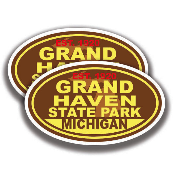 GRAND HAVEN STATE PARK DECAL Michigan 2 Stickers Bogo Car Window