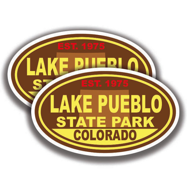 LAKE PUEBLO STATE PARK DECALs 2 Stickers Colorado Bogo Car Window