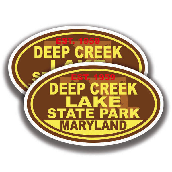 DEEP CREEK LAKE STATE PARK DECAL 2 Stickers Maryland Bogo Car Window