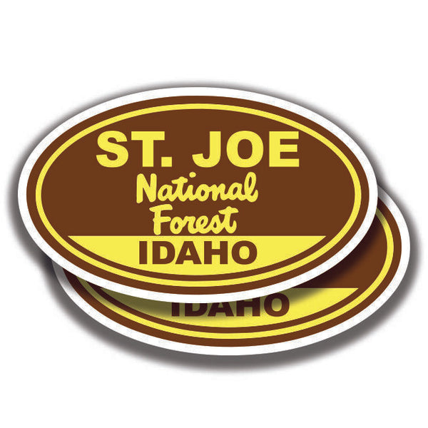 ST. JOE NATIONAL FOREST DECAL 2 Stickers Idaho Bogo Car Window