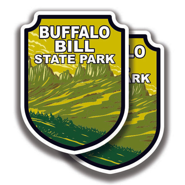 BUFFALO BILL STATE PARK DECAL 2 Stickers Wyoming Bogo For Car Truck  Window