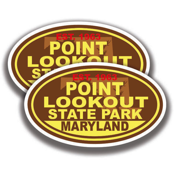 POINT LOOKOUT STATE PARK DECAL 2 Stickers Maryland Bogo Car Window