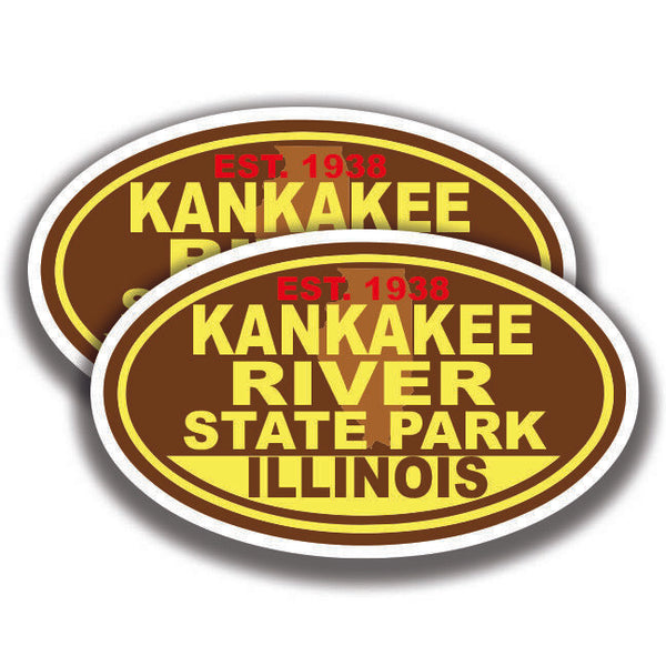 KANKAKEE RIVER STATE PARK DECAL 2 Stickers Illinois Bogo Car Window