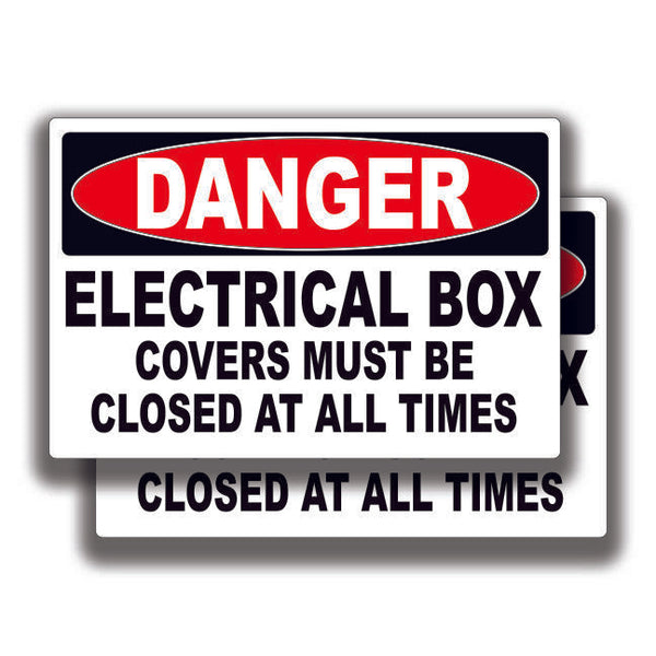 DANGER ELECTRICAL BOX DECAL Stickers Sign Bogo Car Truck Window