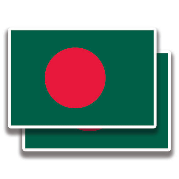 BANGLADESH FLAG DECAL 2 Stickers Bogo For Car Bumper Truck1