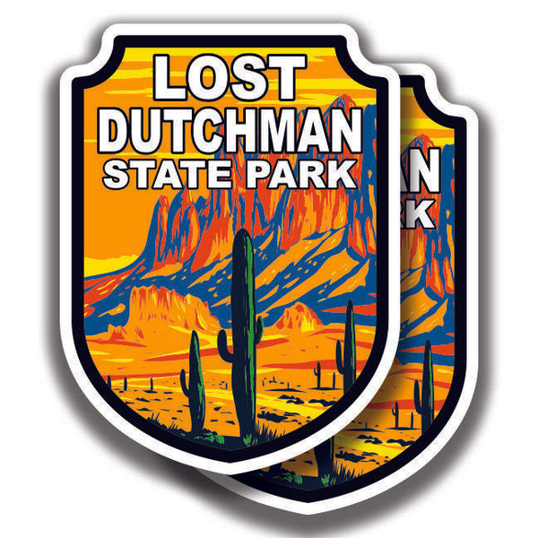 LOST DUTCHMAN STATE PARK DECAL 2 Stickers Arizona Bogo For Car Truck Window