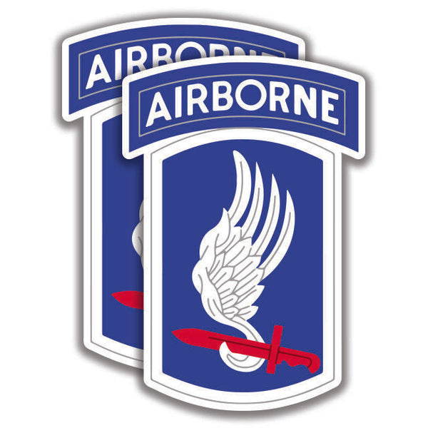U.S. 173rd AIRBORNE BRIGADE DECAL 2 Stickers Army Bogo Sky Soldiers