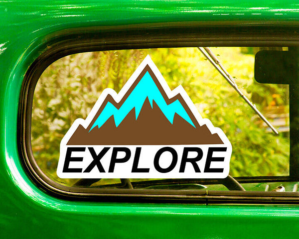 EXPLORE DECAL 2 Stickers Nature Wilderness Bogo