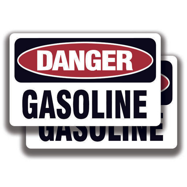 DANGER GASOLINE DECAL Stickers Sign Bogo For Car Truck Window