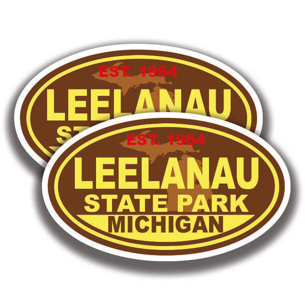 LEELANAU STATE PARK DECAL Michigan 2 Stickers Bogo Car Window