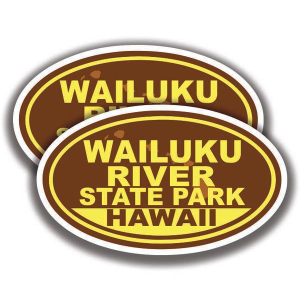 WAILUKU RIVER STATE PARK DECAL Hawaii 2 Stickers Bogo Car Window