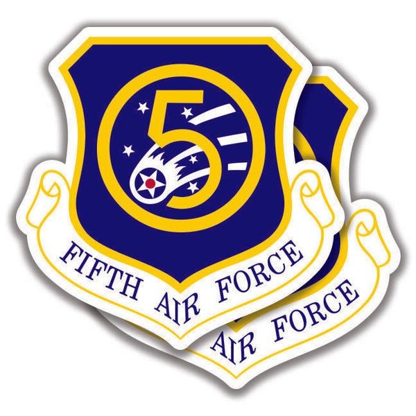 5th FIFTH AIR FORCE DECALs U.S. 2 Stickers Bogo Military