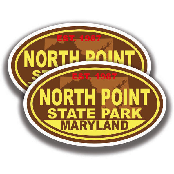 NORTH POINT STATE PARK DECAL 2 Stickers Maryland Bogo Car Window