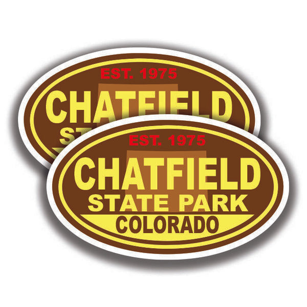 CHATFIELD STATE PARK DECALs 2 Stickers Colorado Bogo Car Window