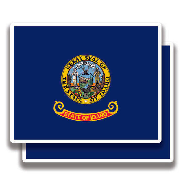 Idaho Flag Stickers 2 Decals Bogo For Car Bumper Truck Window