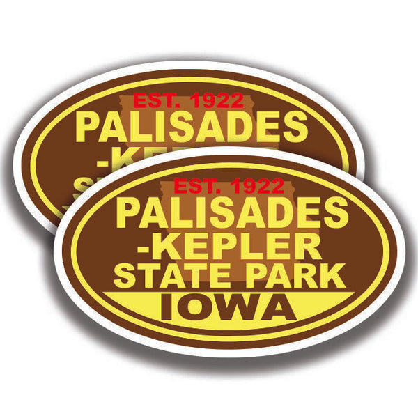 PALISADES-KEPLER STATE PARK DECAL 2 Stickers Iowa Bogo Car Window