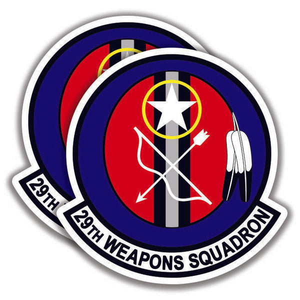 29th WEAPONS SQUADRON DECAL 2 Stickers US Air Force Bogo