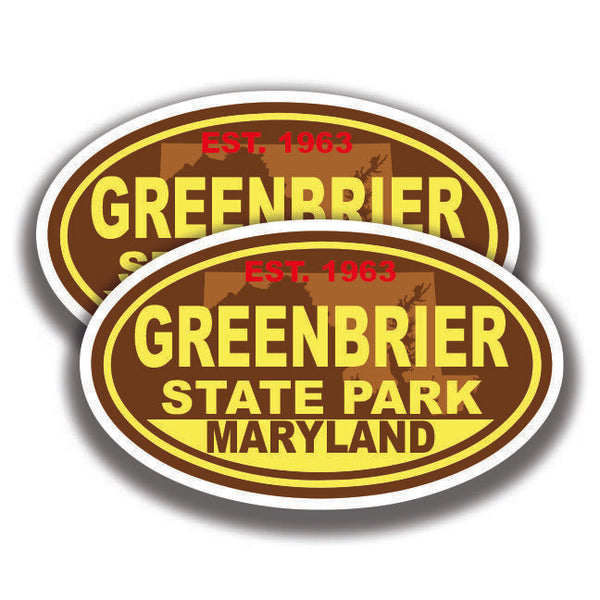 GREENBRIER STATE PARK DECAL 2 Stickers Maryland Bogo Car Window