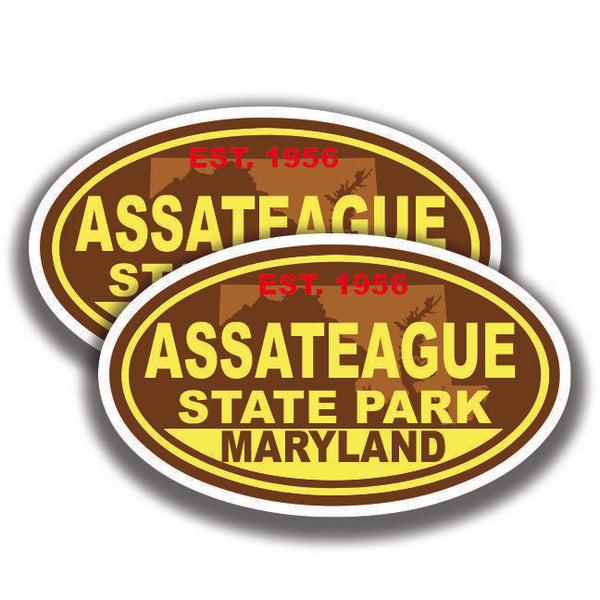 ASSATEAGUE STATE PARK DECAL 2 Stickers Maryland Bogo Car Window