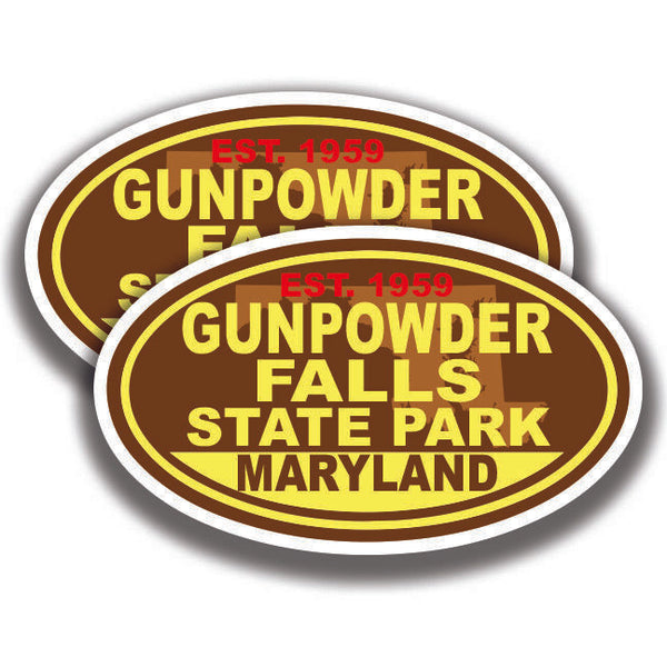GUNPOWDER FALLS STATE PARK DECAL 2 Stickers Maryland Bogo Car Window