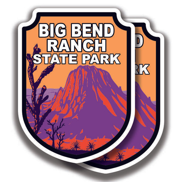 BIG BEND RANCH STATE PARK DECAL 2 Stickers Texas Bogo For Car Truck Window