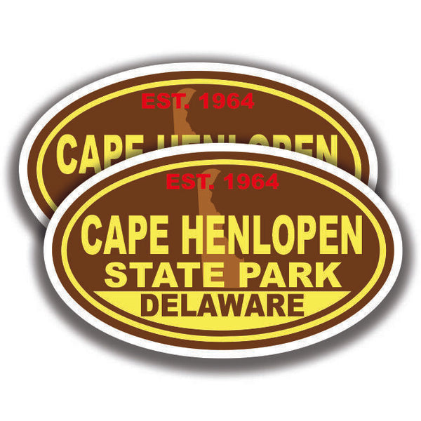 CAPE HENLOPEN STATE PARK DECAL 2 Stickers Delaware Bogo Car Window
