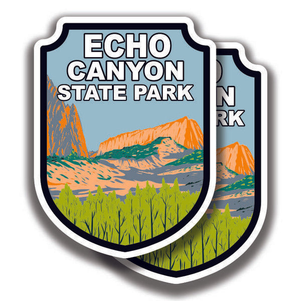 ECHO CANYON STATE PARK DECAL 2 Stickers Nevada Bogo For Car Truck Window