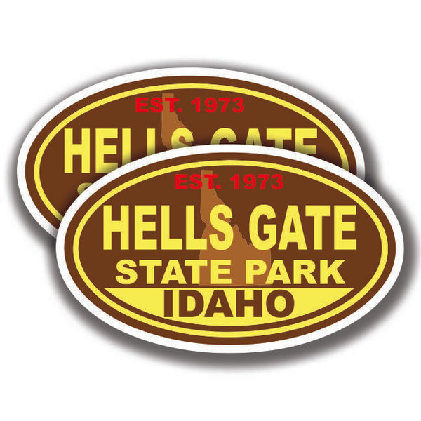 HELLS GATE STATE PARK DECAL 2 Stickers Idaho Bogo Car Window