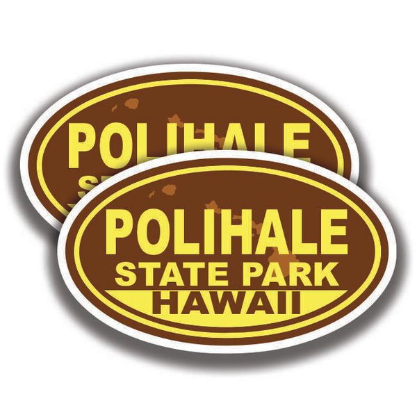 POLIHALE STATE PARK DECAL Hawaii 2 Stickers Bogo Car Window