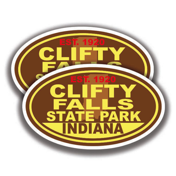 CLIFTY FALLS STATE PARK DECAL 2 Stickers Indiana Bogo Car Window