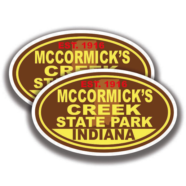 MCCORMICK'S CREEK STATE PARK DECAL 2 Stickers Indiana Bogo Car Window