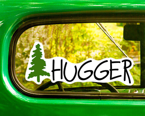 TREE HUGGER DECALs Nature 2 Stickers Bogo Environment