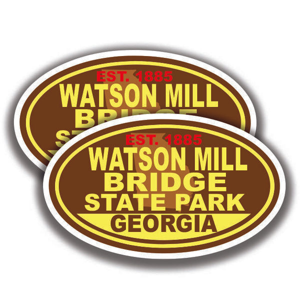 WATSON MILL BRIDGE STATE PARK DECALs 2 Stickers Georgia Bogo Car Window