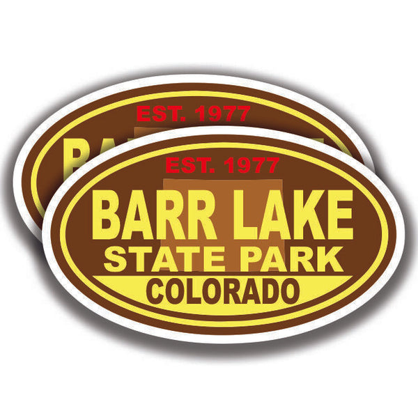 BARR LAKE STATE PARK DECALs 2 Stickers Colorado Bogo Car Window