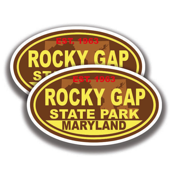 ROCKY GAP STATE PARK DECAL 2 Stickers Maryland Bogo Car Window