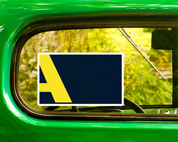 ABERDEEN WASHINGTON FLAG DECAL 2 Stickers Bogo For Car Window Bumper