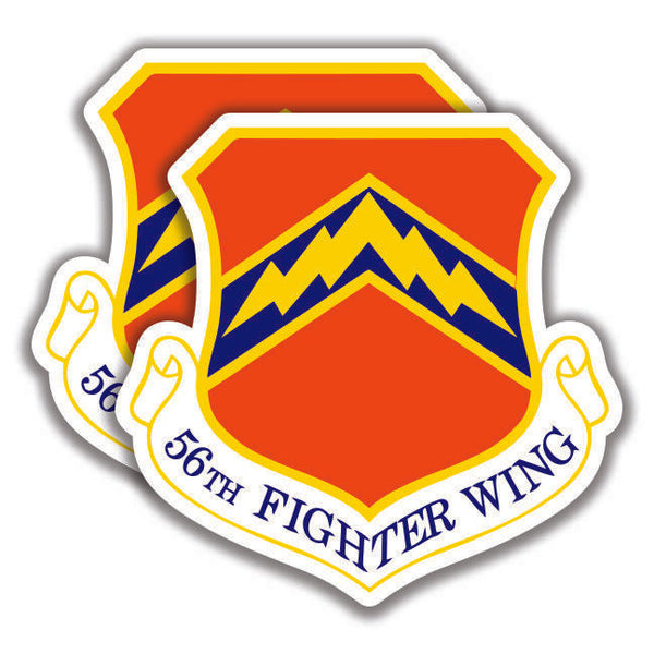 56th FIGHTER WING DECALs 2 Stickers US Air Force Bogo