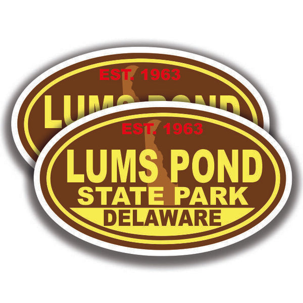 LUMS POND STATE PARK DECAL 2 Stickers Delaware Bogo Car Window