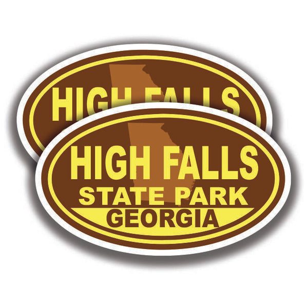 HIGH FALLS STATE PARK DECALs 2 Stickers Georgia Bogo Car Window