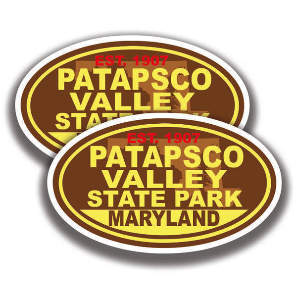 PATAPSCO VALLEY STATE PARK DECAL 2 Stickers Maryland Bogo Car Window