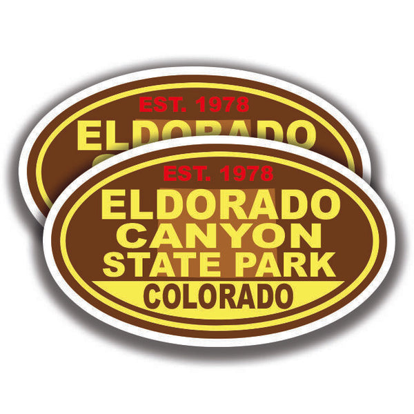 ELDORADO CANYON STATE PARK DECALs 2 Stickers Colorado Bogo Car Window