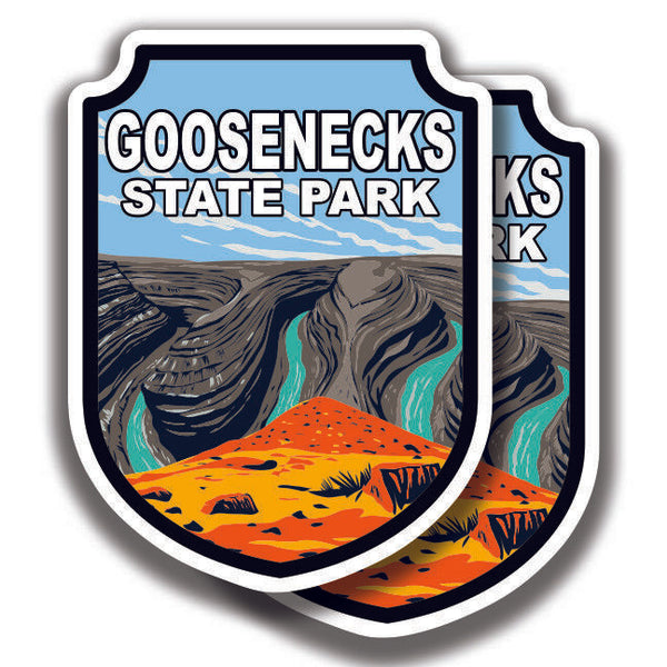 GOOSENECKS STATE PARK DECAL 2 Stickers Utah Bogo For Car Truck Window
