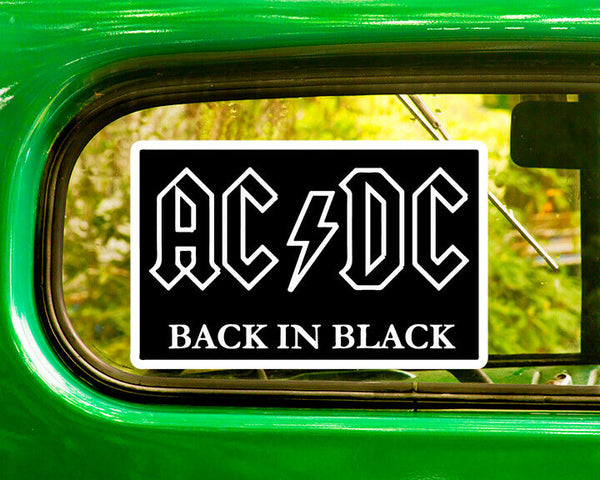 AC/DC BACK IN BLACK DECALs Sticker Bogo 2 for the price of 1...