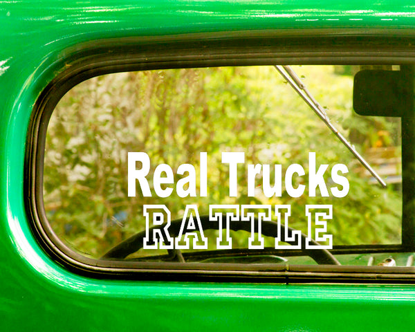 2 Real Trucks Rattle Decals Sticker - The Sticker And Decal Mafia