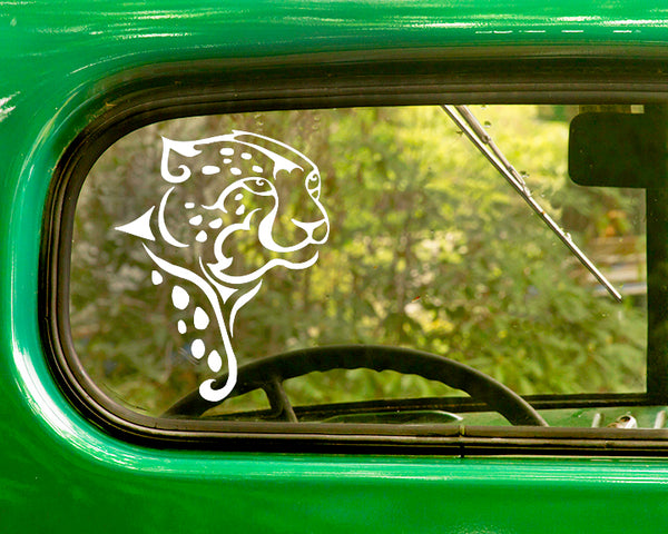 2 Wild Cat Cheetah Decal Stickers - The Sticker And Decal Mafia