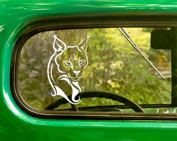 2 Lynx Wild Cat Decal Stickers - The Sticker And Decal Mafia