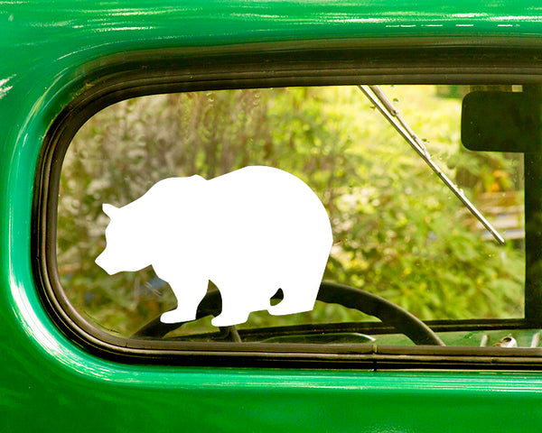 2 Bear Silhouette Decals Sticker - The Sticker And Decal Mafia